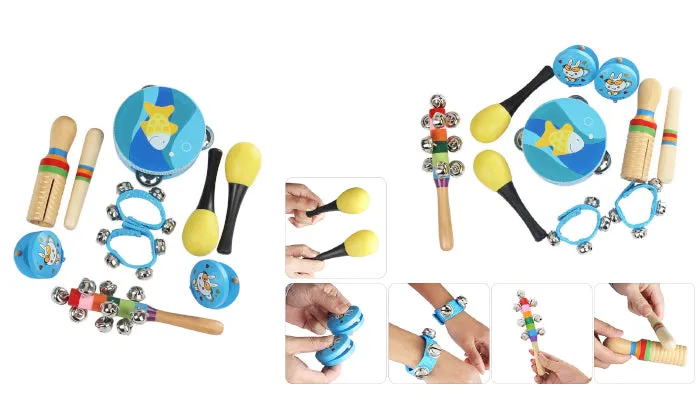 10 Piece Musical Toys