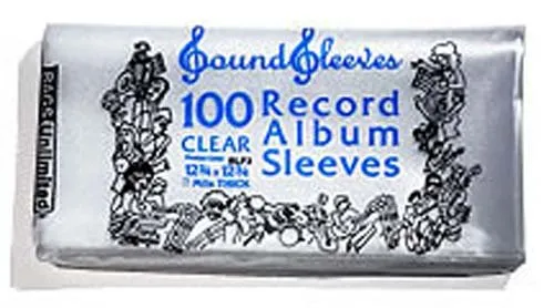 100 BAGS UNLIMITED 3 Mil Plastic 2xLP Album Record Sleeves 12 3/4 x 12 3/4