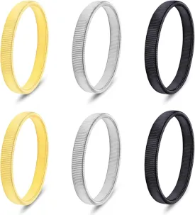 6 Pcs Sleeve Garters for Women Men, Anti-Slip Shirt Sleeve Holder, Metal Arm Garters Elastic for Hold up Sleeves