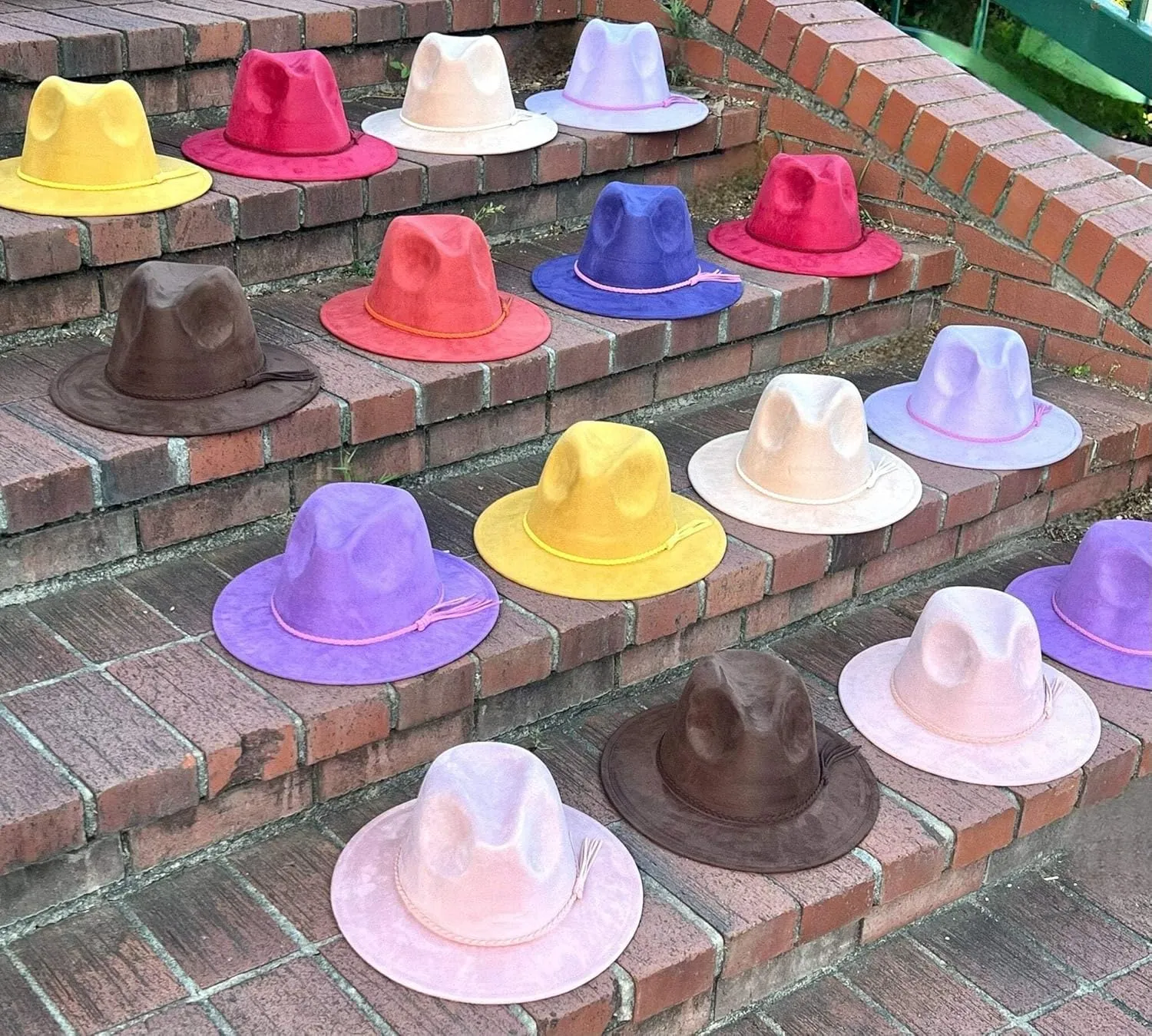 Classic Suede Fedora Mustard