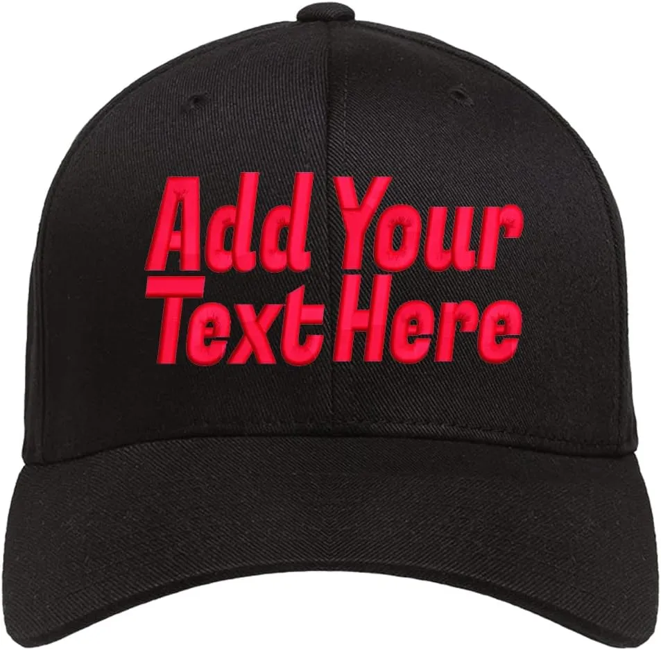 Custom Hats Design Your Own Baseball Cap Embroidered Dad Hat Personalized Text Adjustable Sports Outdoors