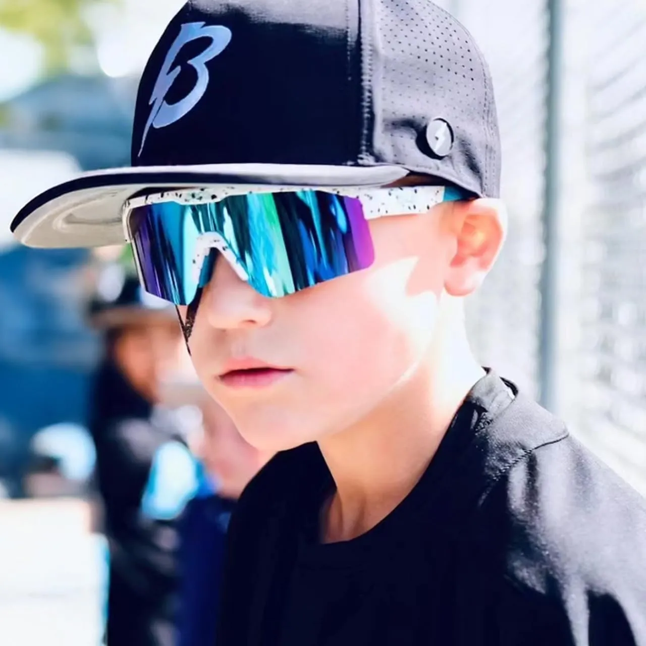 Eazyrun Polarized Small Sports Sunglasses for Youth Women, Baseball Softball Cycling Running Pickleball Padel tennis