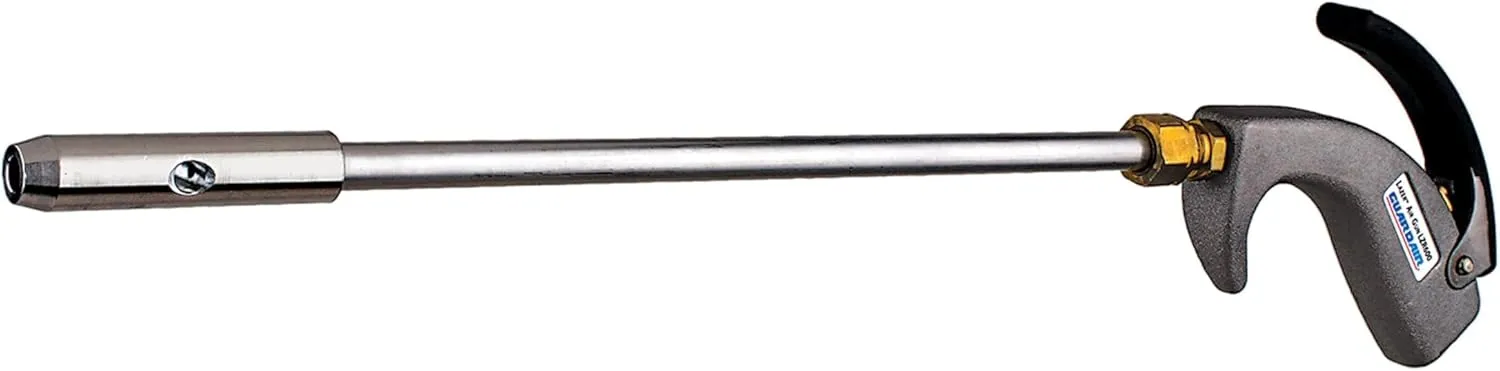 Guardair Lazer Series PalmSwitch Safety Air Gun, Aluminum Venturi Nozzle with 36" Extension and 1/4" FNPT Inlet, Lightweight All Metal Construction