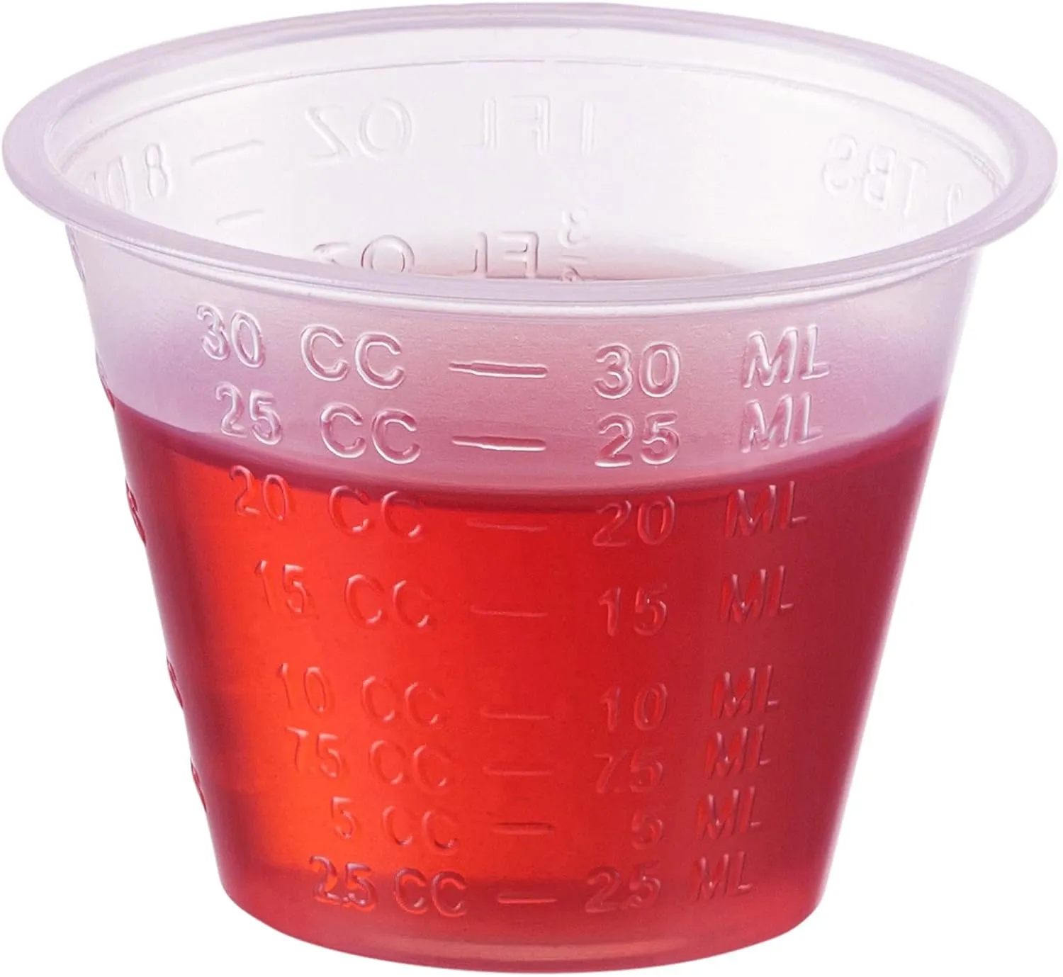 GUSTO [1 oz. - 100 Count] Plastic Disposable Medicine Measuring Cup for Liquid Medicines, Epoxy, & Pills - (Formerly Comfy Package)
