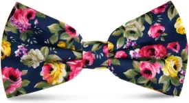 JESLANG Men's Cotton Bowties Printed Floral Neck Bow Tie