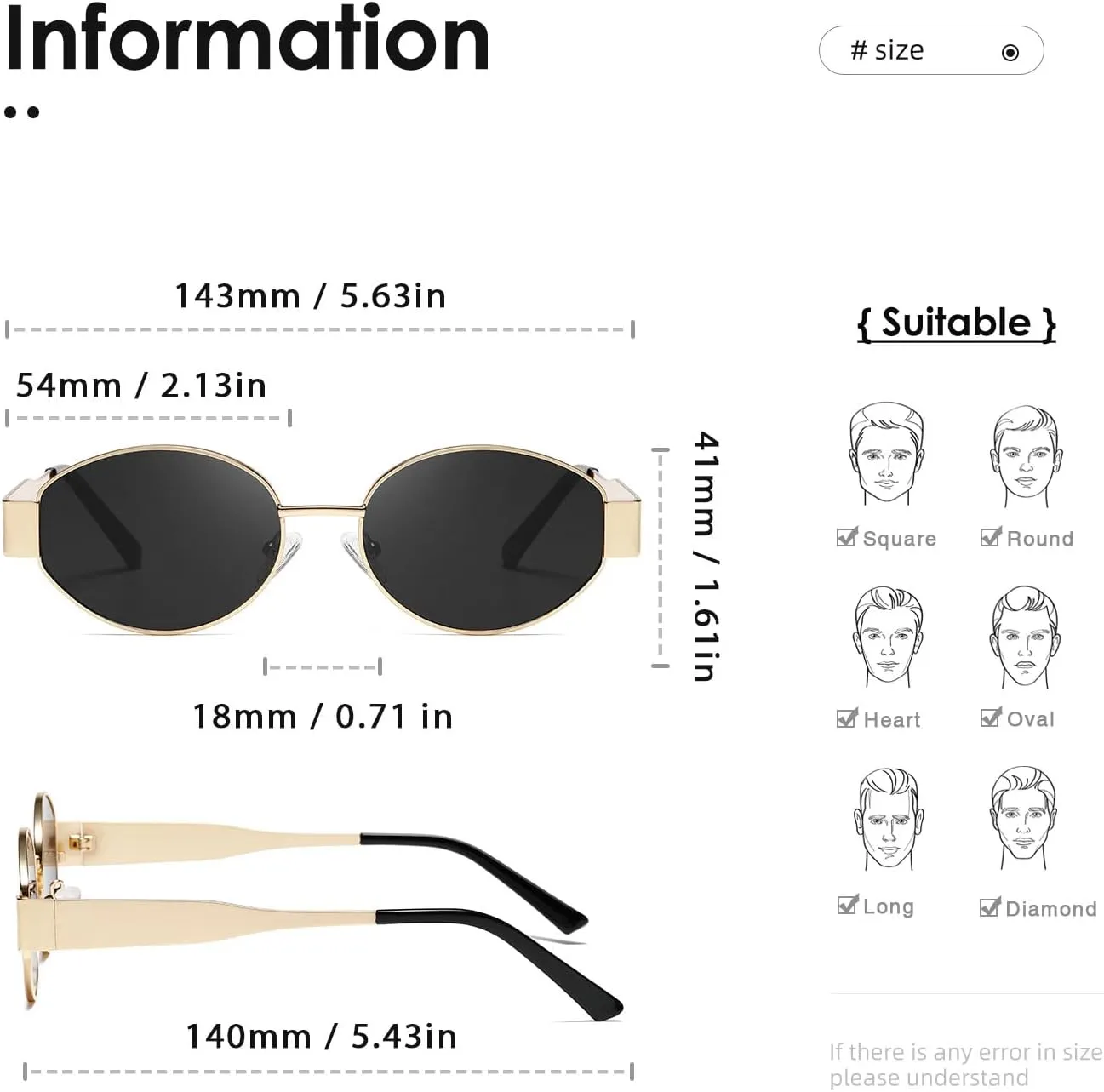 kimorn Retro Oval Sunglasses for Women Men Trendy Sun Glasses Classic Shades UV400 Protection K1653