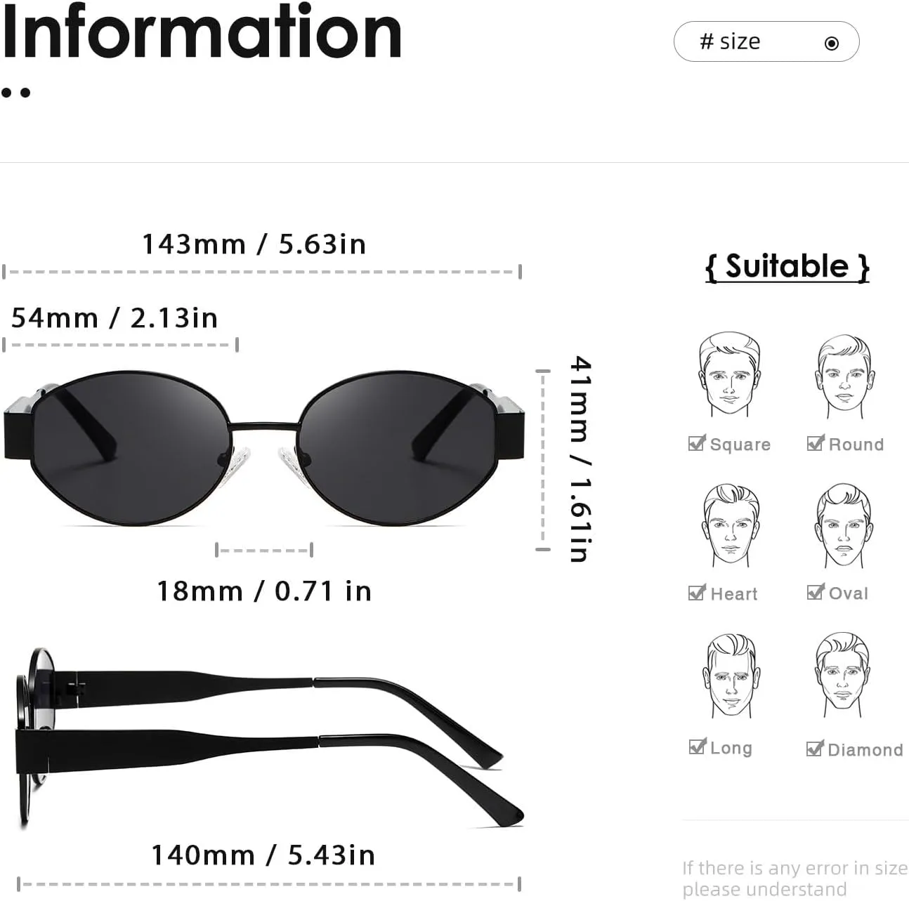 kimorn Retro Oval Sunglasses for Women Men Trendy Sun Glasses Classic Shades UV400 Protection K1653