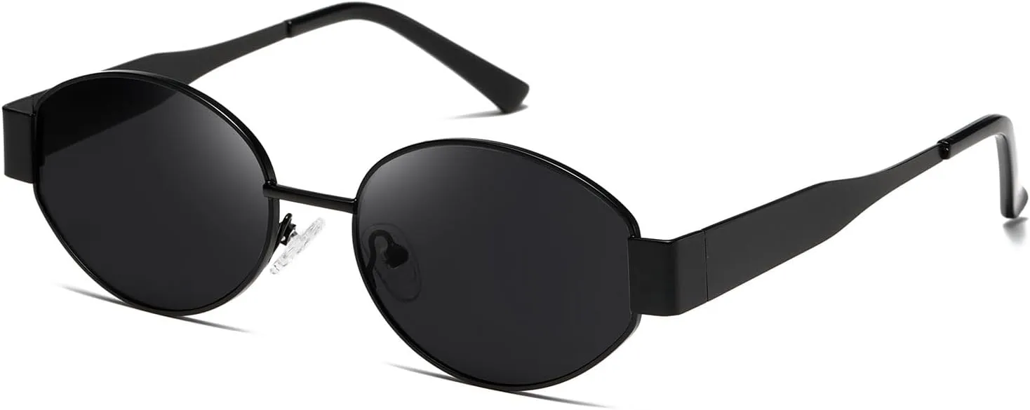 kimorn Retro Oval Sunglasses for Women Men Trendy Sun Glasses Classic Shades UV400 Protection K1653