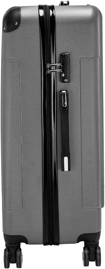 Luggage Sets 3 Piece with 4 Universal Wheels, Trolley Case Sets Portable and Lightweight Expandable Hard Shell Suitcase Set with TSA Lock Durable 20"/24"/28" Dark Gray