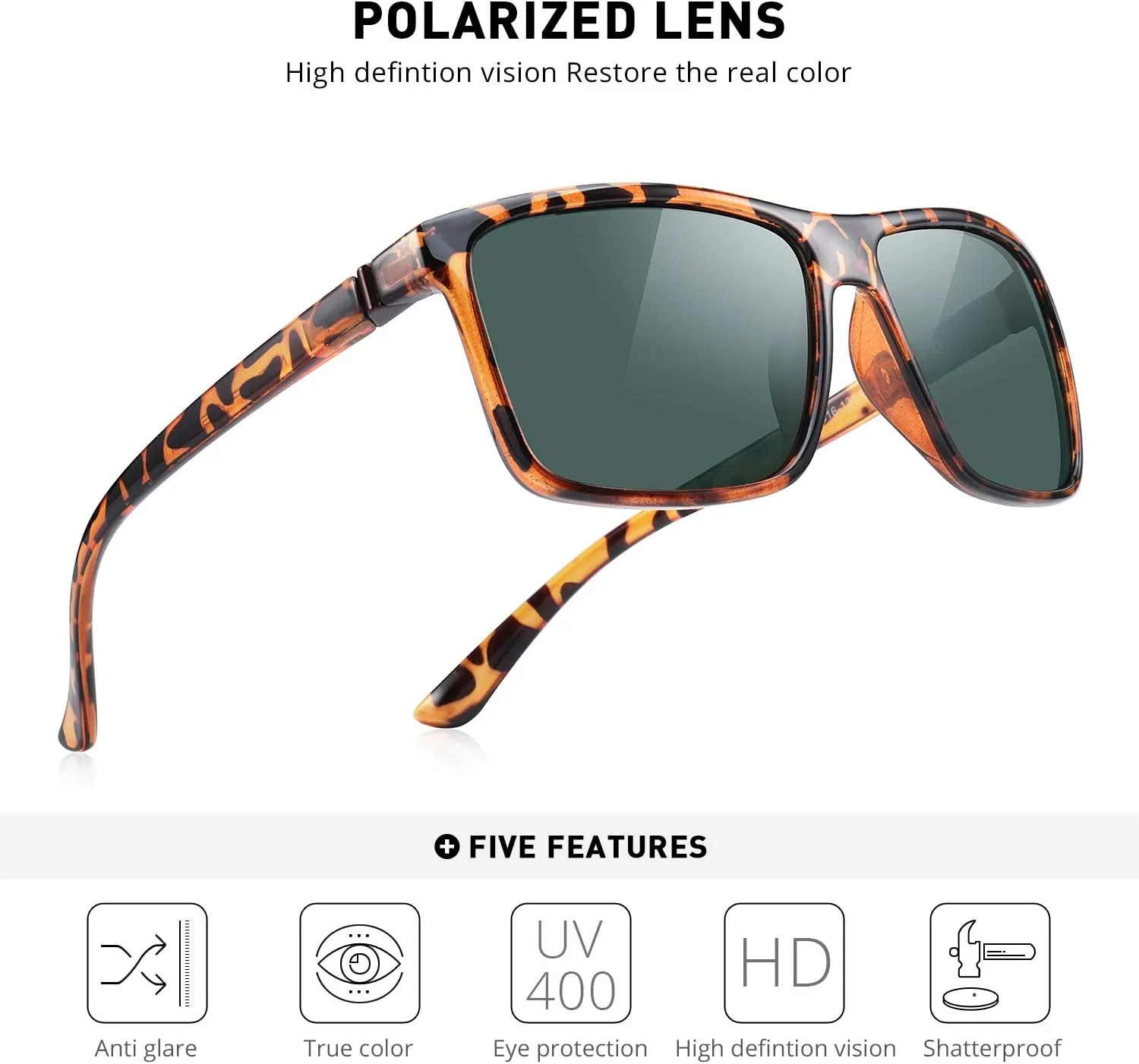 MERRY'S Men Polarized Sunglasses Male Women Outdoor Fishing Sun glasses