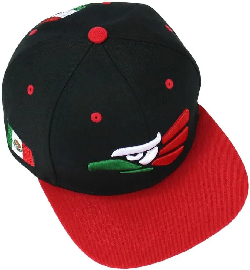 Mexican Mexico Hat Hecho En Mexico Eagle Aguila Embroidered Adjustable Snapback Flat Bill Baseball Cap