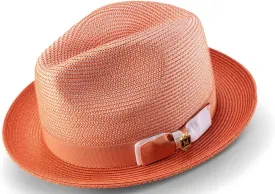 MONTIQUE Two-Tone Braided Pinch Fedora Hat | Stylish & Elegant Design Fedora Hats for Modern Touch | H-68