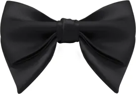 Oversized Bow Ties for Men Solid Color Pre-Tied Adjustable Bow Tie for Wedding Tuxedo Party Graduation