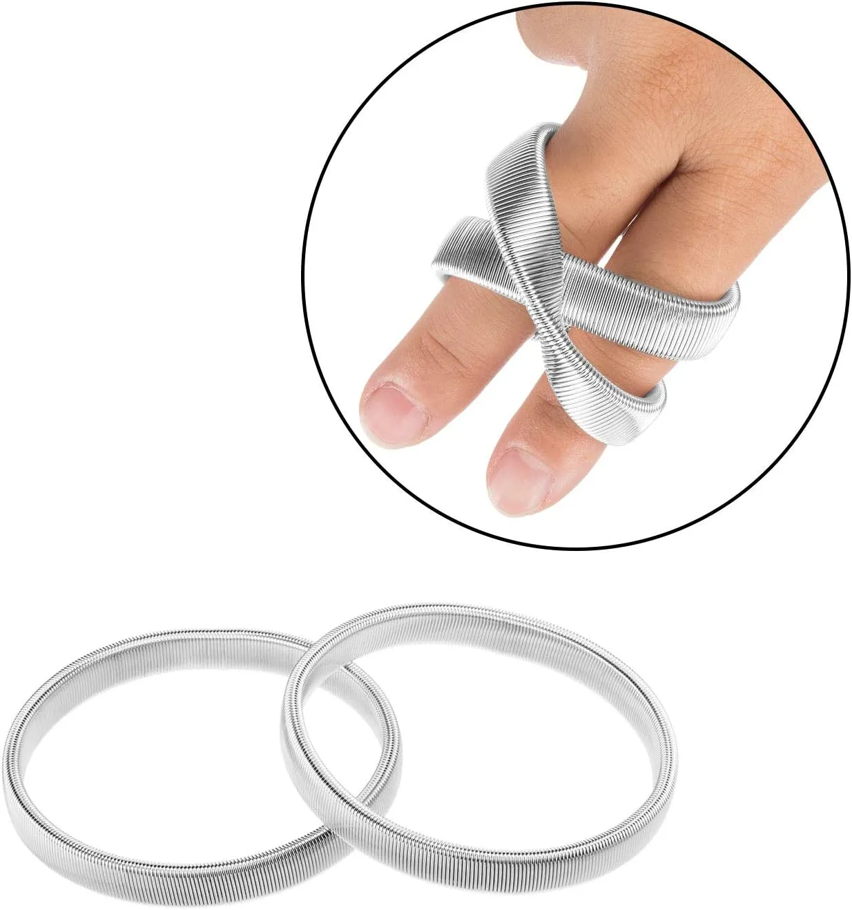 Pangda 3 Pairs Sleeve Garters Anti-slip Shirt Sleeve Holders Garters Stretch Metal Armbands for Women Men