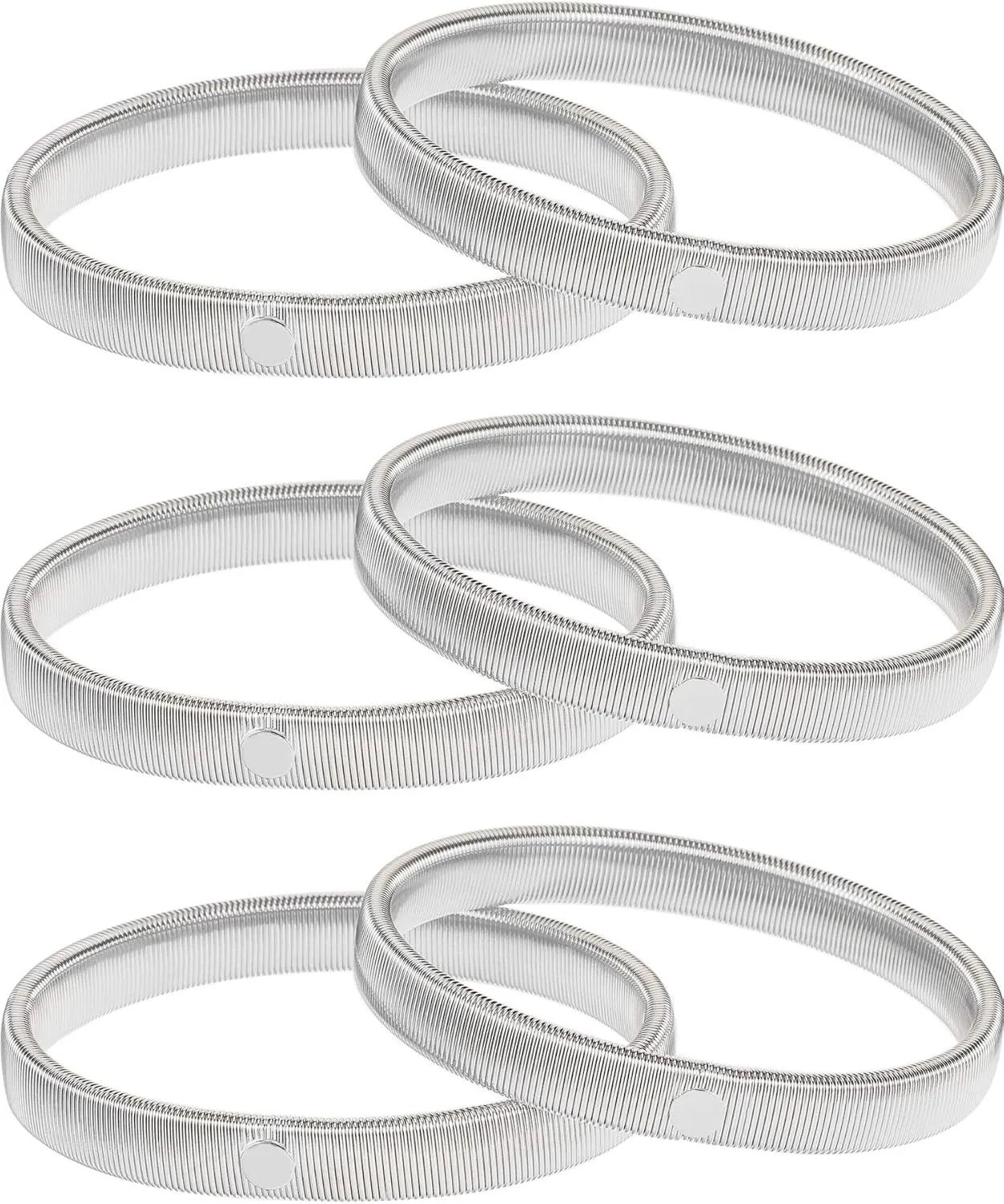Pangda 3 Pairs Sleeve Garters Anti-slip Shirt Sleeve Holders Garters Stretch Metal Armbands for Women Men