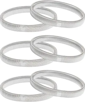 Pangda 3 Pairs Sleeve Garters Anti-slip Shirt Sleeve Holders Garters Stretch Metal Armbands for Women Men
