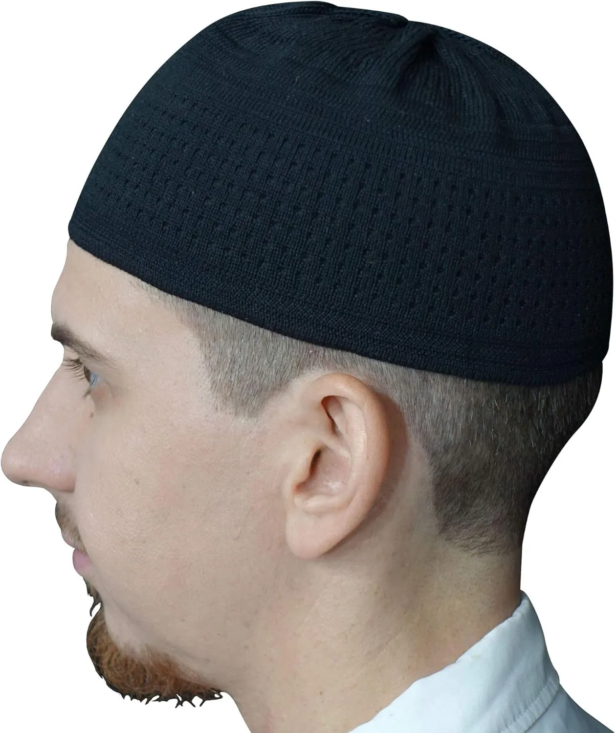 Plain Light Brown Cotton Stretch Knit Kufi Hat Skull Cap - Comfortable Fit