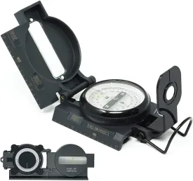 POLARIS Lensatic Compass with Inclinometer for Survival Hiking Tactical Boy Scout, Japan Design Tools