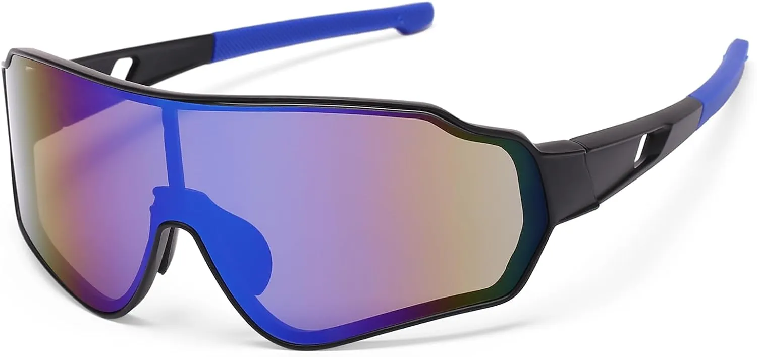 Polarized Sports Sunglasses for Men Women Cycling Running Fashion Large UV Protection Sun Glasses
