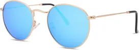 Pro Acme Small Round Metal Polarized Sunglasses for Women Retro Designer Style
