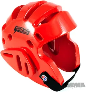 ProForce Lightning Sparring Headgear (Red, Medium (Head Circ: 21" - 22"))