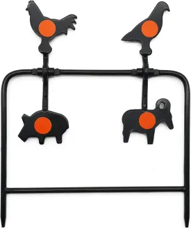 Spinner Shooting Targets - Small Steel Pellet Resetting Targets for Outdoors