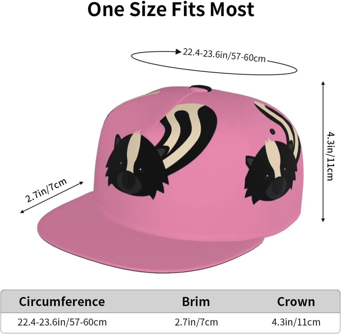 Summer Parrot Pineapple Bird Printed Baseball Cap, Flat Brim Hats for Men Women, Funny Adjustable Snapback Hats