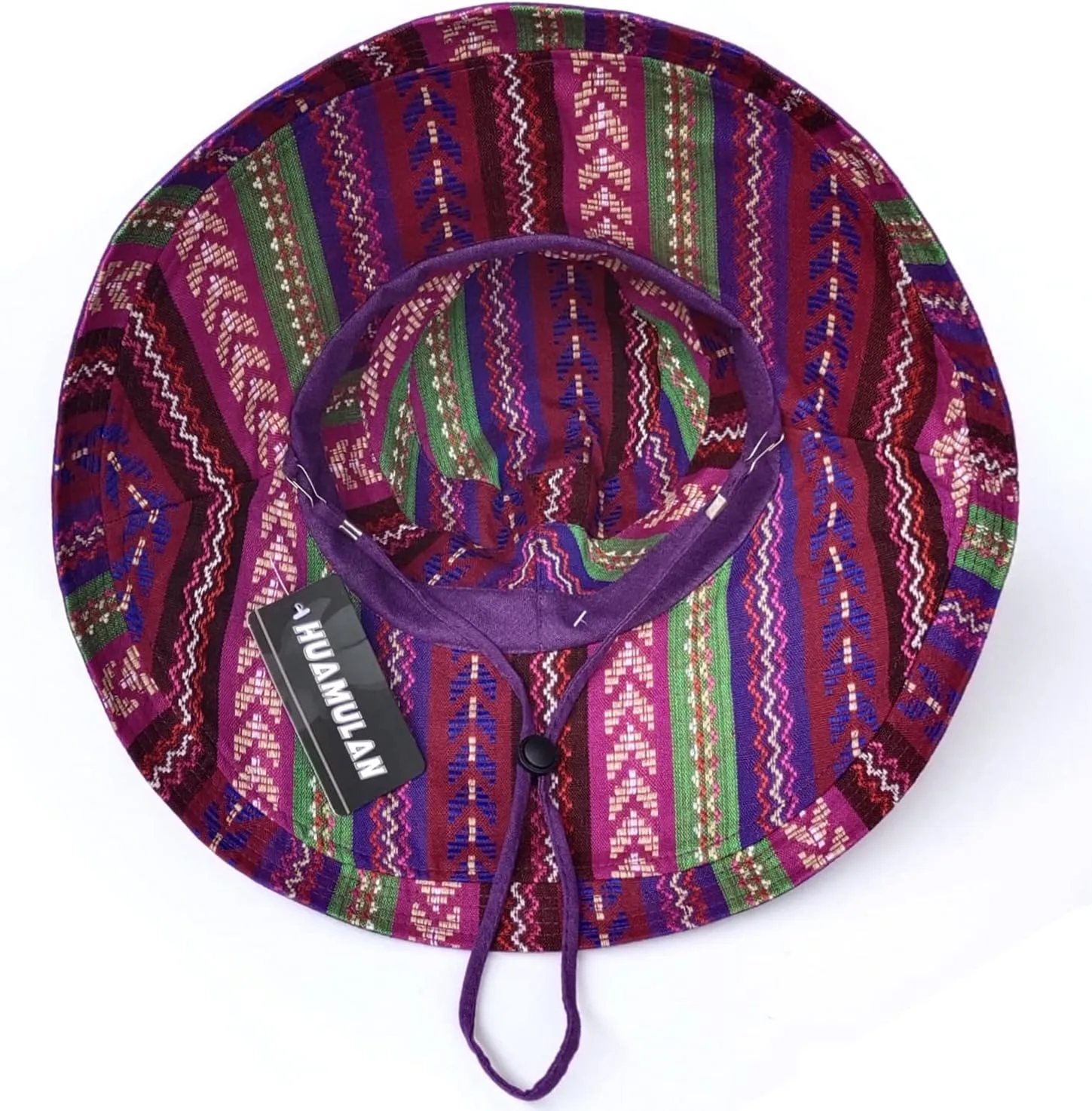 Women Wide Brim Sun Hats Metal Wired Edge Summer UV Protection Beach Fishing Hat for Hiking Garden Travel Chin Strap