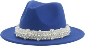 Womens Hats Classic Fedora Hats for Men Pearl Luxury Winter Hat